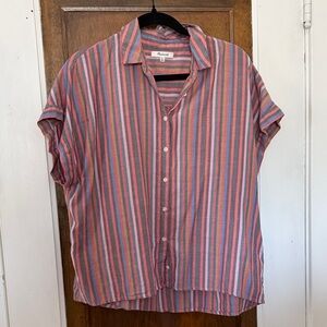 Madewell Multicolor Striped Short Sleeved Shirt